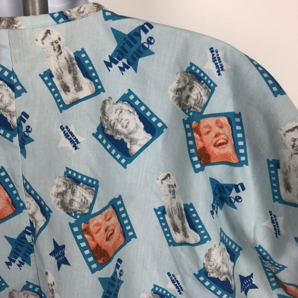 Maryland Women’s Scrub Top Size M Blue RD7 - Picture 7 of 7